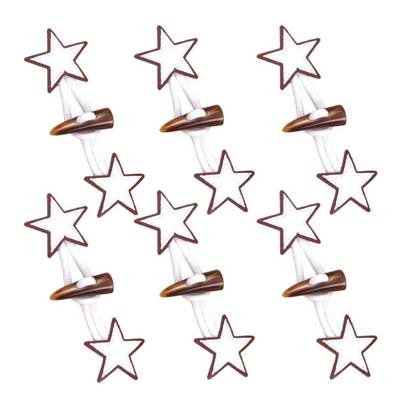 Leather Toggle Buttons 6 Pairs Horn Coat Clothes Replacement Sewing Craft Supplies - Image 2