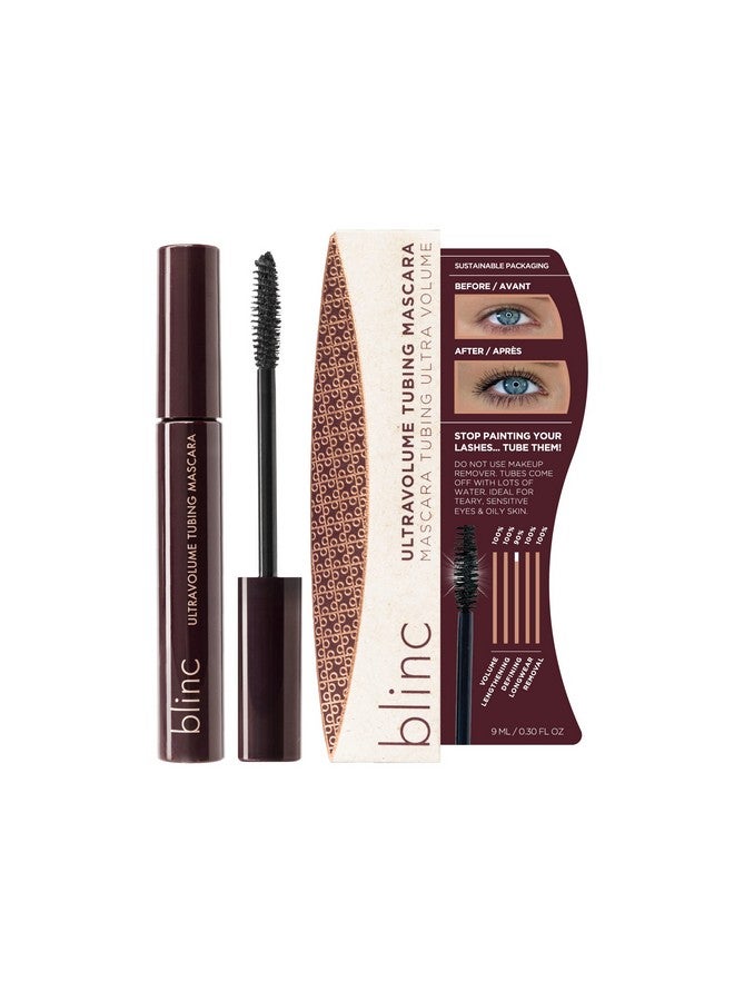blinc Ultravolume Tubing Mascara Volumizing Lengthening And Curling Mascara Ultra Longwearing Washable Mascara Clean Vegan And Cruelty Free 9Ml / 0.30 Fl Oz (Pack Of 1) - Image 1