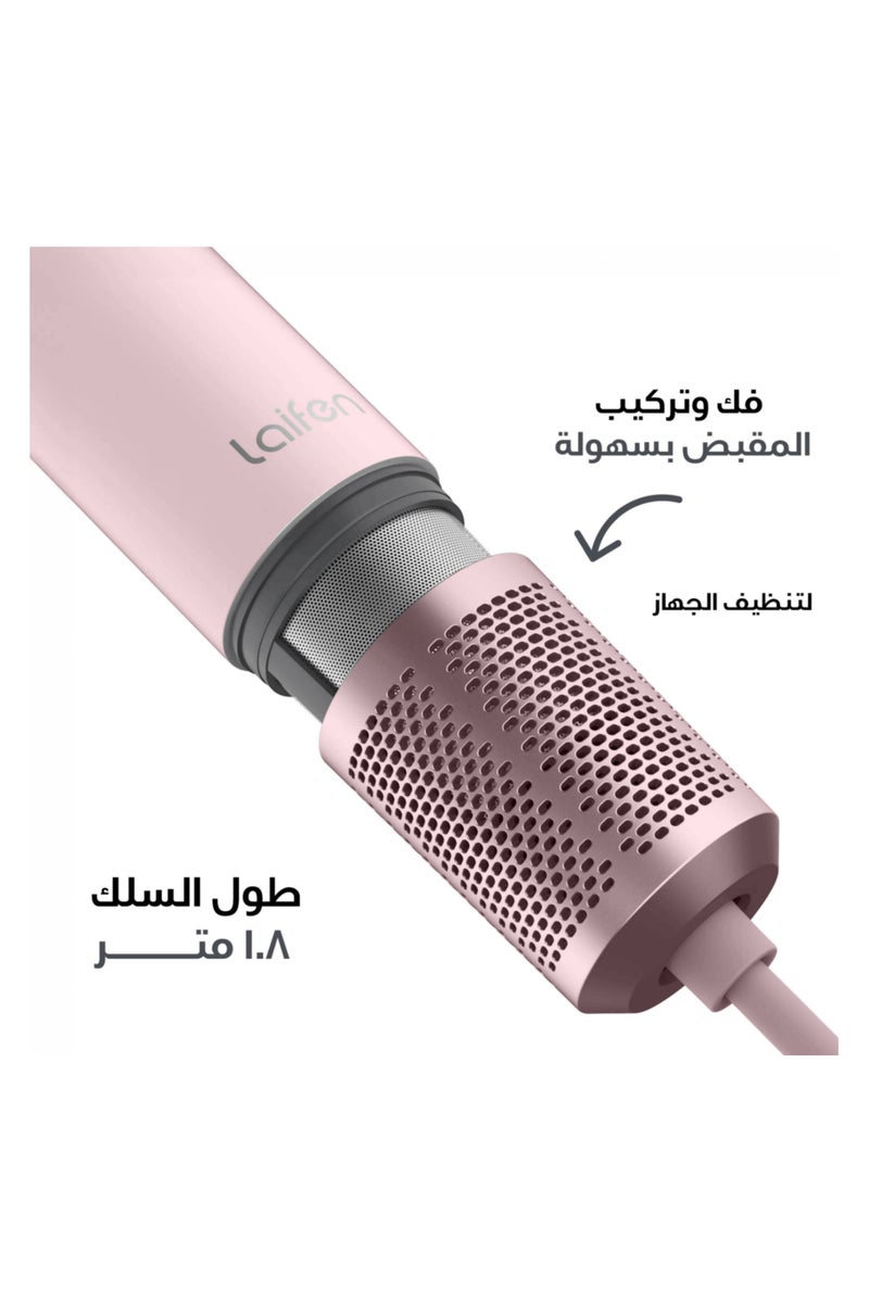 لايفن سويفت سبيشال مجفف الشعر  الايوني- وردي - محرك عالي السرعة 110,000 دورة في الدقيقة، تقنية الأيونات السالبة، تحكم ذكي في الحرارة، 3 فوهات مغناطيسية، ضوضاء منخفضة - العلامة التجارية العالمية رقم 1 - درجة صالونات التجميل لجميع أنواع الشعر - Image 3