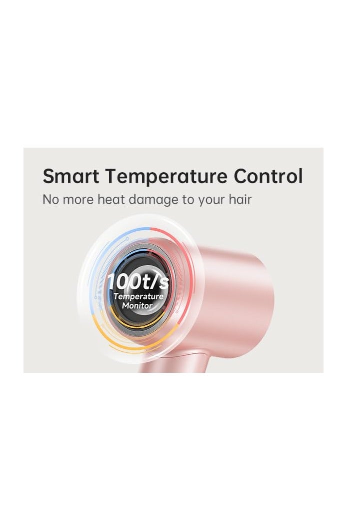 لايفن سويفت سبيشال مجفف الشعر  الايوني- وردي - محرك عالي السرعة 110,000 دورة في الدقيقة، تقنية الأيونات السالبة، تحكم ذكي في الحرارة، 3 فوهات مغناطيسية، ضوضاء منخفضة - العلامة التجارية العالمية رقم 1 - درجة صالونات التجميل لجميع أنواع الشعر - Image 5