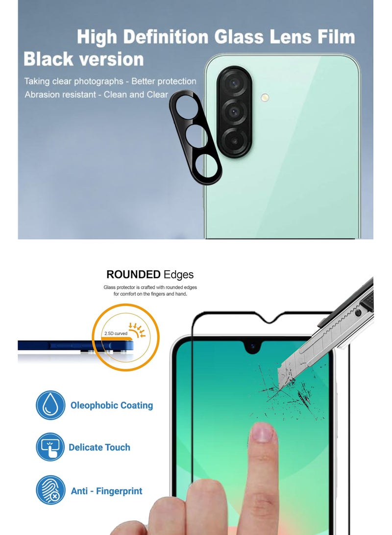 GMATE Samsung Galaxy A26 - 2 in 1 Pack  Generic Glass Screen Protector  And Camera Lens Protector - Image 2