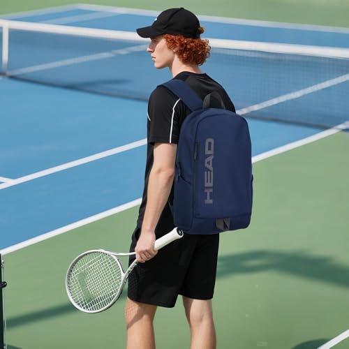 HEAD Waterproof Gym Backpack for Women/Men, Compact Laptop Backpack for College/Sport/Fitness/Work/Daily, (Navy Blue) - Image 2