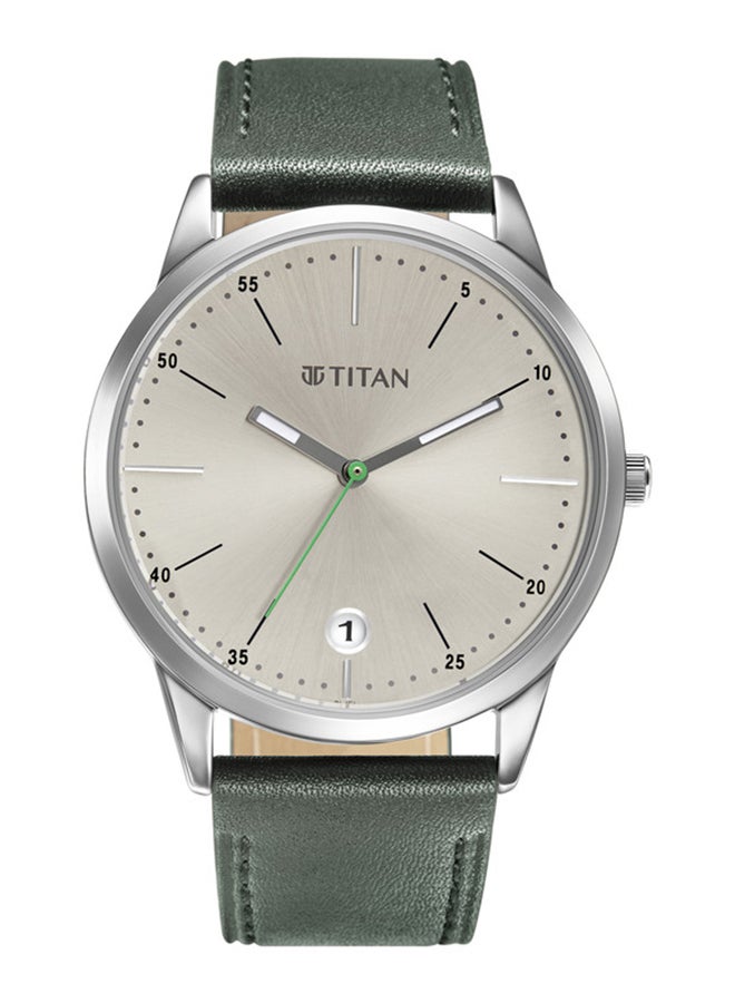 TITAN ساعة يد جلدية تناظرية 1806SL07  - Image 1