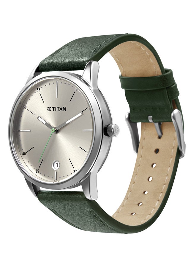 TITAN ساعة يد جلدية تناظرية 1806SL07  - Image 3