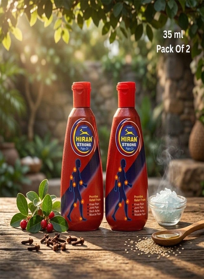Aswini Strong Pain Relief Oil 70ml (Pack of 2), Joint Pain ayurvedic tel, Long Lasting Relief, ghutne dard or kamar dard tel, Joint pain Relief Oil for Daily Use - Image 2