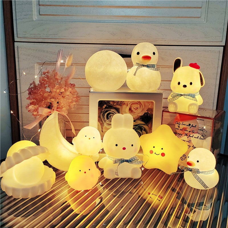 Creative Cartoon Duck LED Night Light Battery 