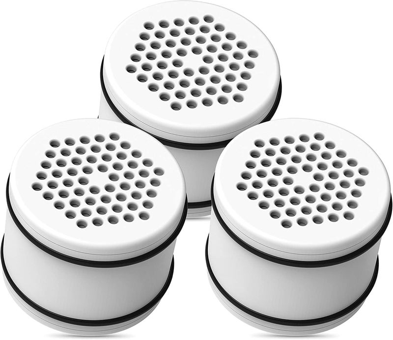 Waterdrop WHR-140 Shower Filter Replacement for Culligan® WHR-140, WSH-C125, ISH-100, HSH-C135, Shower Head Water Filter, with Advanced KDF Filtration Material, Pack of 3 - Image 1
