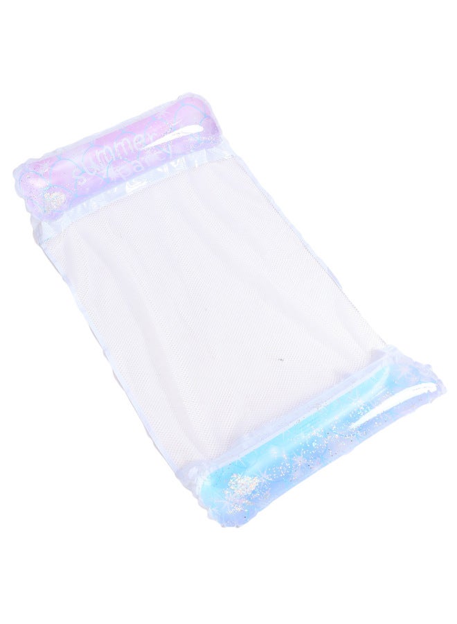 Celebrity Swimming Ring With Sequins, Inflatable Water Float Bed For Adults, Pvc Lounge Chair Float Equipment