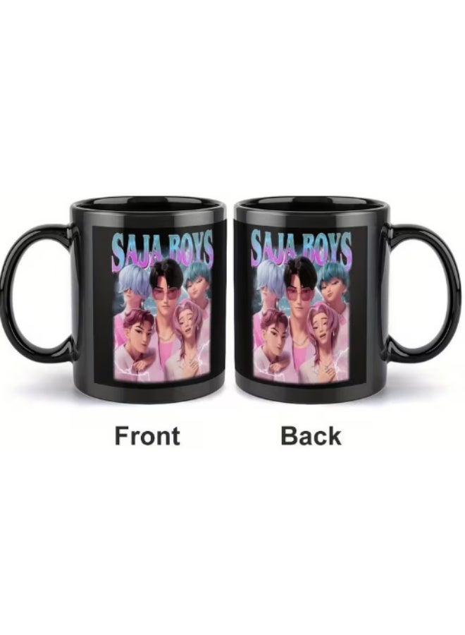 كيبوب كوب كيبوب - كوب جماعي 11 أونصة (360 مل) - كوب ساجا بويز، كوب قهوة ميرا رومي زوي، كوب شاي وعصير سيراميك لطيف من الكيبوب - هدية لمحبي الكيبوب من الفتيات والمراهقات والبالغات - منتج تذكاري جمالي لفرقة الآيدولز (ساجا بويز) - Image 3