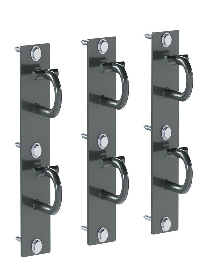 ECOTRIC Resistance Band Wall Anchors, 3 Set Workout Wall Mount Hooks for Body Weight Strength Training Yoga, Home Gym - Image 1