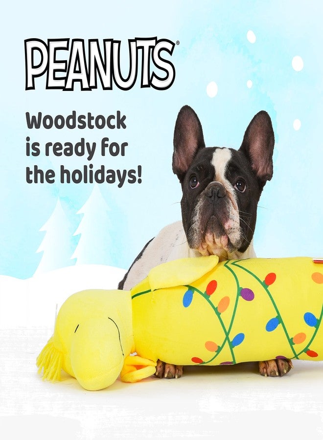 Peanuts for Pets Woodstock Holiday Bobo Body Large Dog Toy | Plush Woodstock Tangled Holiday Lights Christmas Squeaky Dog Chew Toy | Plush Dog Toy for Large Dogs, 20", (FF14614) - Image 4