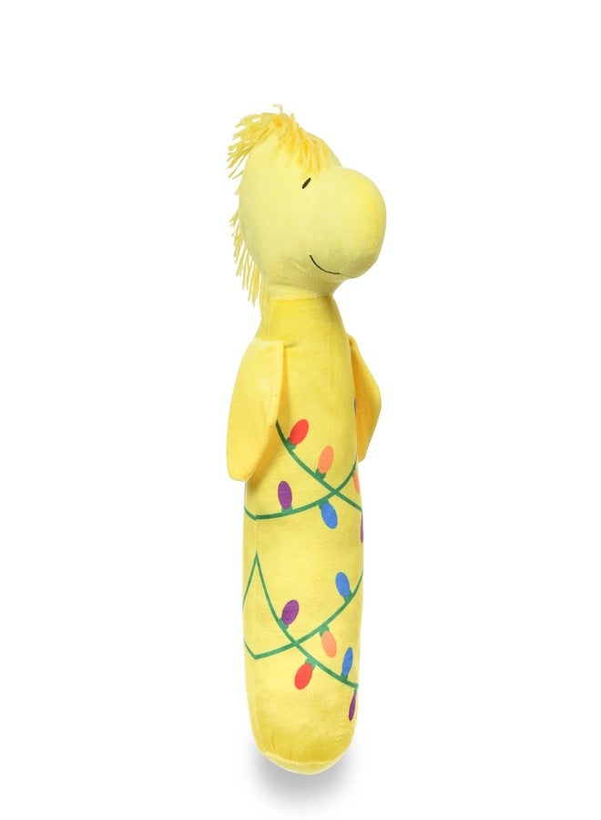 Peanuts for Pets Woodstock Holiday Bobo Body Large Dog Toy | Plush Woodstock Tangled Holiday Lights Christmas Squeaky Dog Chew Toy | Plush Dog Toy for Large Dogs, 20", (FF14614) - Image 2