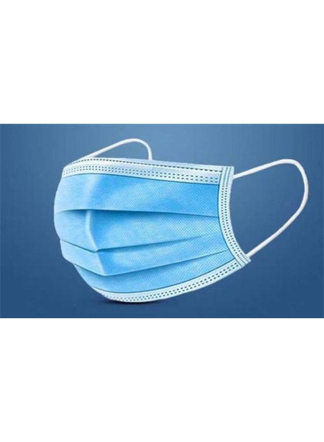 Disposable Face Mask – 3-Ply Blue, Comfortable Fit, Adult Size (50 Pieces) - Image 2