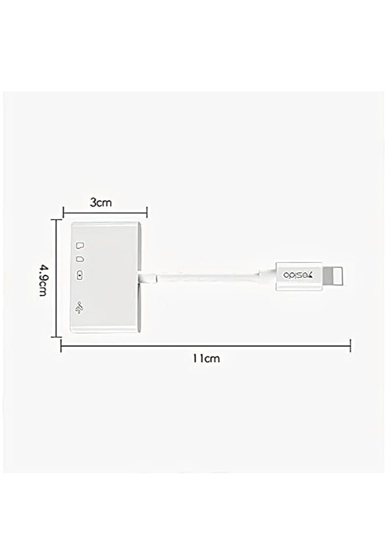 Yesido GS12 Lightning to USB Adapter, Otg Adapter - Image 5