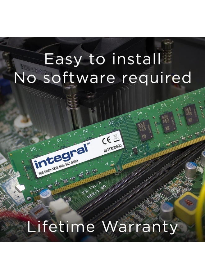 Integrated software, 8GB (2x4GB) DDR3 1600MHz RAM, desktop computer with 8GB memory - Image 2