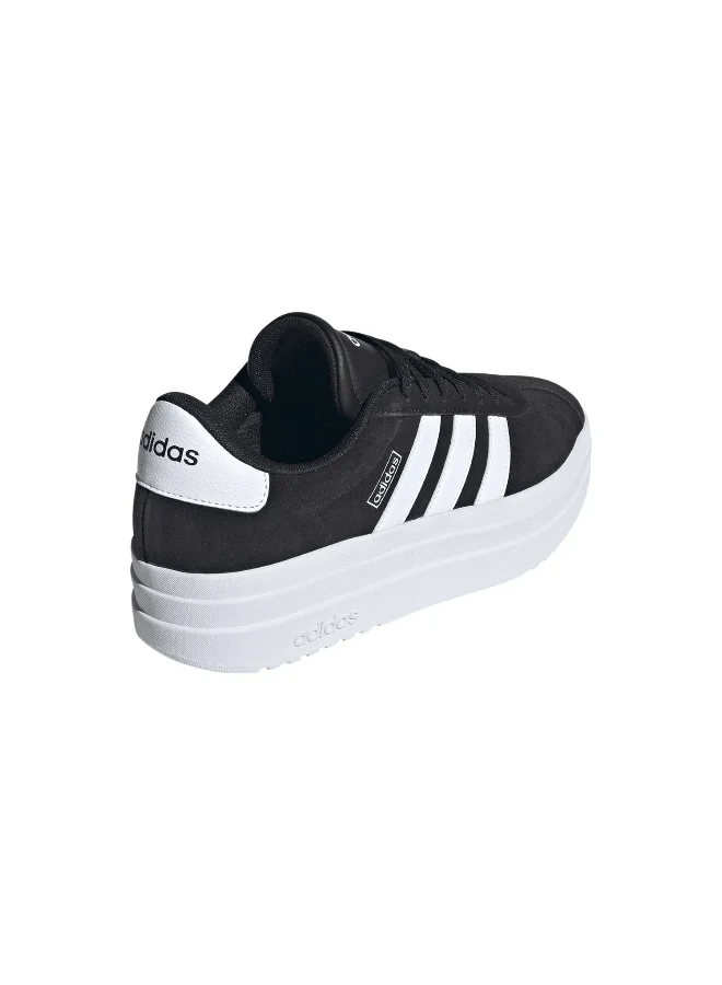 Adidas Vl Court Bold Black Sportswear Shoes For Women 3.5