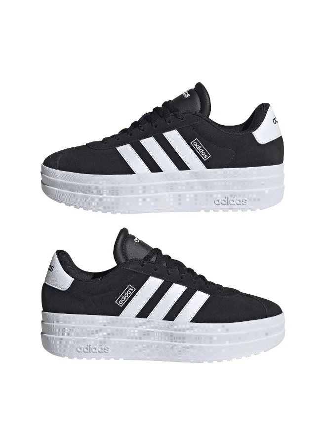 Adidas Vl Court Bold Black Sportswear Shoes For Women 3.5