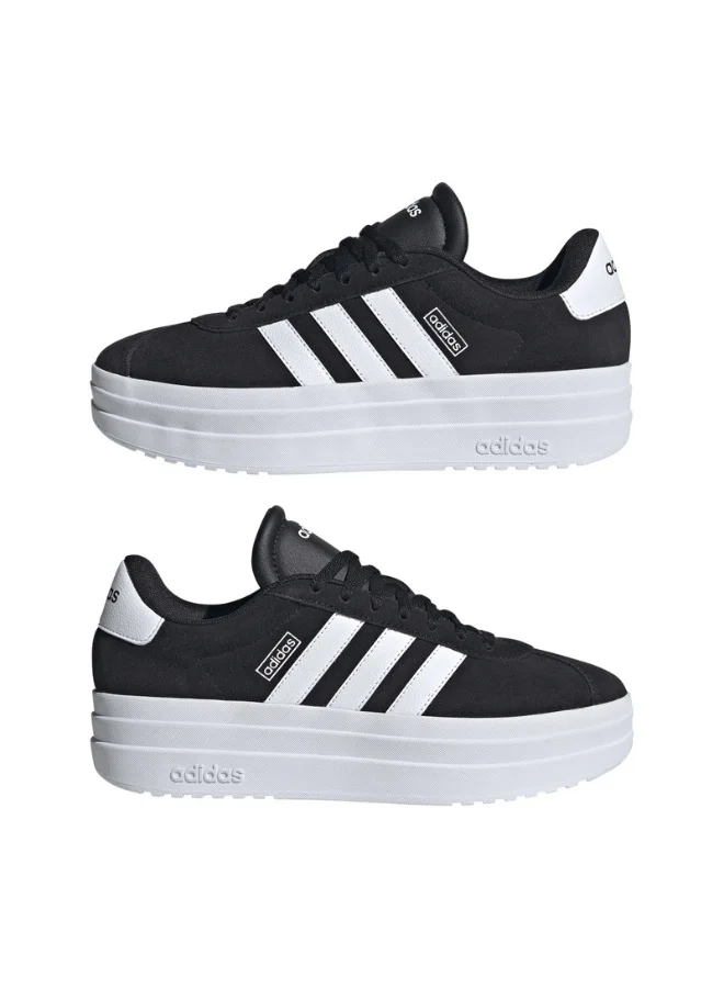 Adidas Vl Court Bold Black Sportswear Shoes For Women 3.5