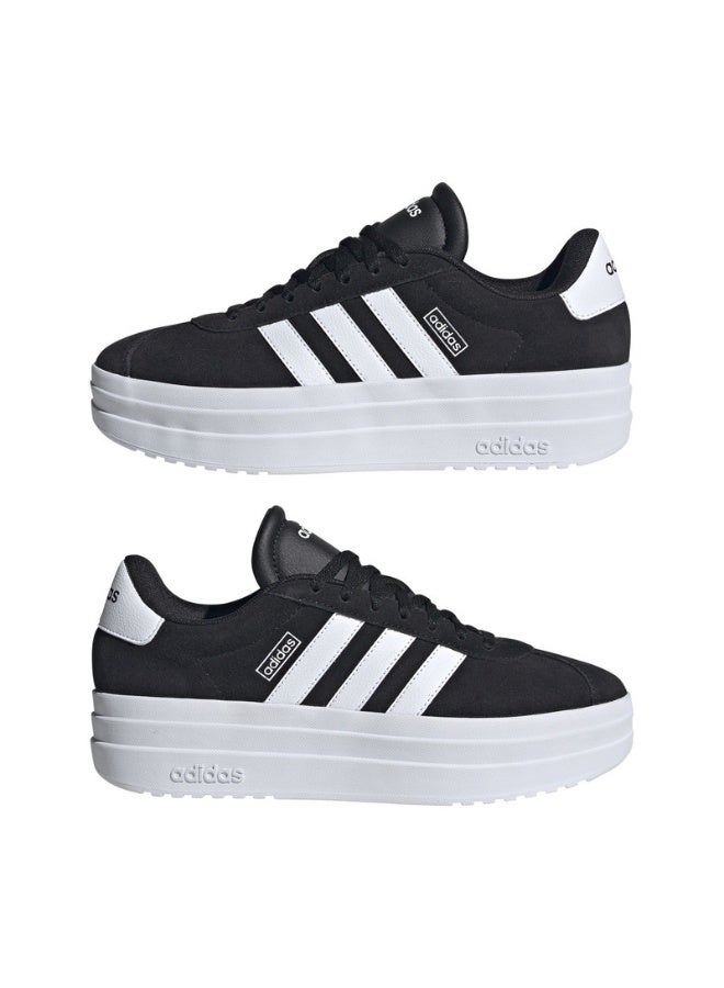 Adidas Vl Court Bold Black Sportswear Shoes For Women 3.5 - Image 1