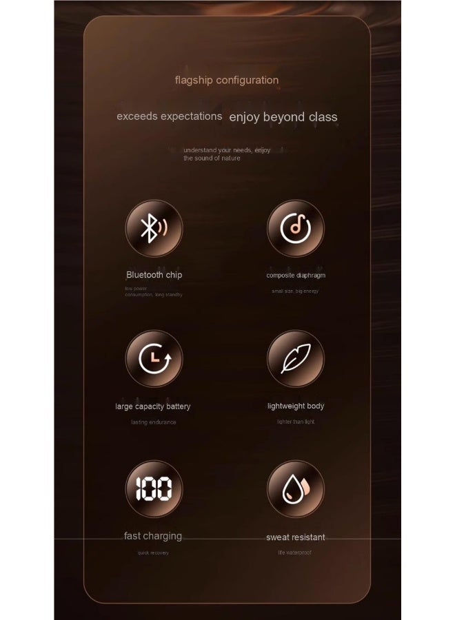 New Hanging Neck Bluetooth Headset In-ear Neck Hanging Long Standby With Magnetic Suction Earphone (Green） - Image 2