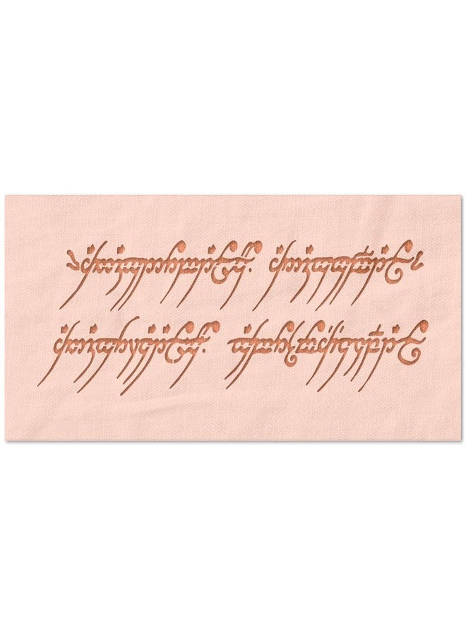 Stencil Stop One Ring to Rule Them All Stencil - Reusable for DIY Projects, Painting, Drawing, Crafts - 14 Mil Mylar Plastic (9 x 2.63 inches)