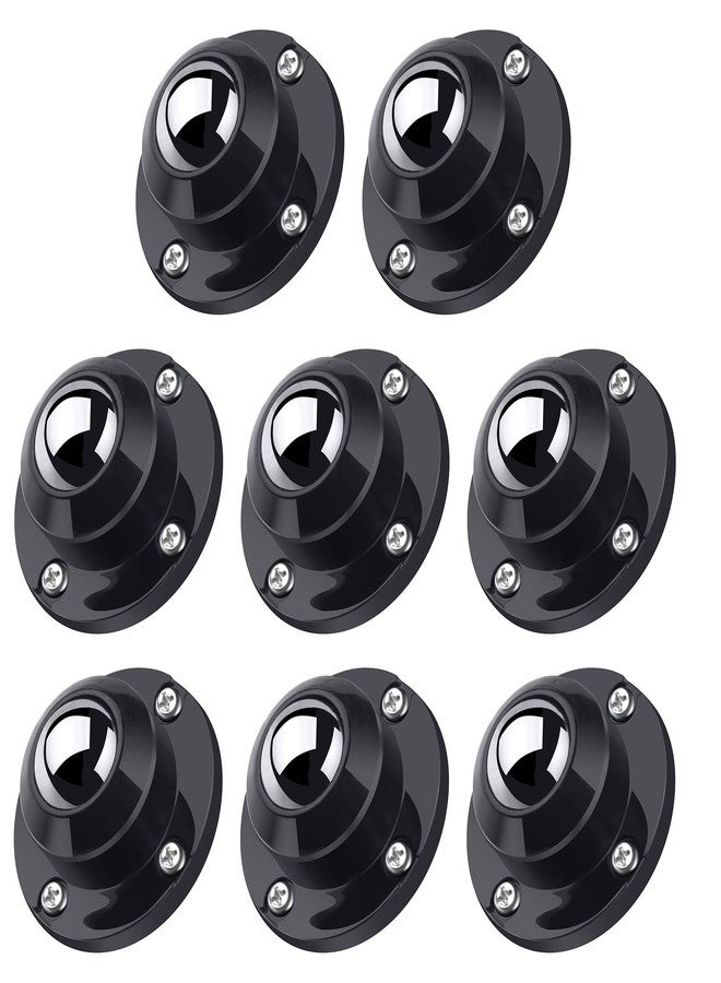 PlusRoc 8 Pack Stainless Steel Self Adhesive Caster Wheels for Mop Bucket, Load Capacity 28LBS Per Wheel for Furniture - Image 1