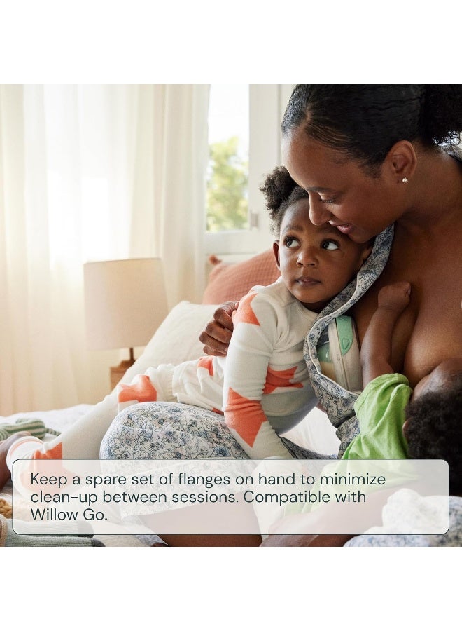 ويلو Go - Hands Free Breast Pump - Wearable Breastfeeding Pump - Portable, Electric, Cordless,  9 Levels of Hospital Grade Suction Strength - Postpartum Essentials - 27mm Flanges - 2pk - Image 3