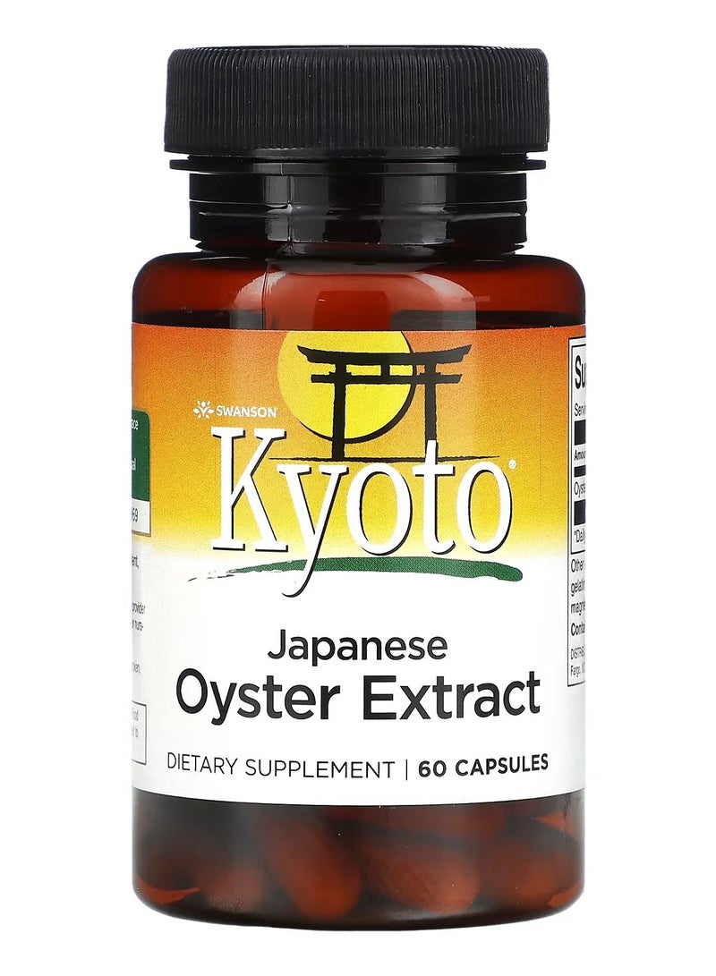 Swanson, Kyoto, Japanese Oyster Extract, 60 Capsules