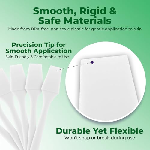 Kopperko Mini Skin Care Spatula (2.5", 100 Pack) - Small Spatula for Makeup, Creams & Crafts | Makeup Applicator for Mixing, Cosmetic, Face Mask | Disposable Cosmetic Applicators | White - Image 4