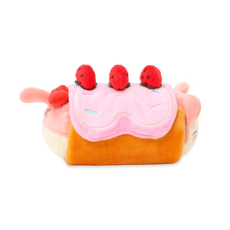 Anirollz Stuffed Animal Plush Toy - Official Roll Blanket Outfitz Doll |Soft  Squishy  Warm  Cute  Comfort  Safe| Strawberry Roll Cake Pillow with Kitty - Birthday Decorations Gift 6"" Kittiroll - Image 3