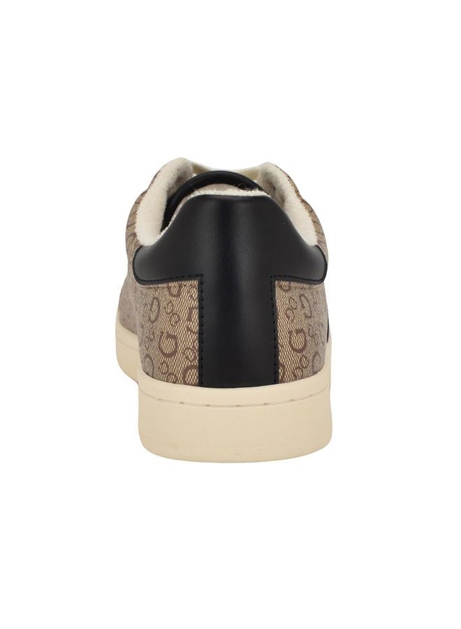 Guess Men's LOMYNZ Sneaker, Light Brown Logo Multi 230, 13 - Image 3