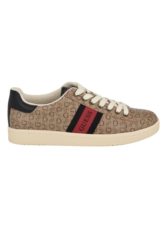 Guess Men's LOMYNZ Sneaker, Light Brown Logo Multi 230, 13 - Image 5