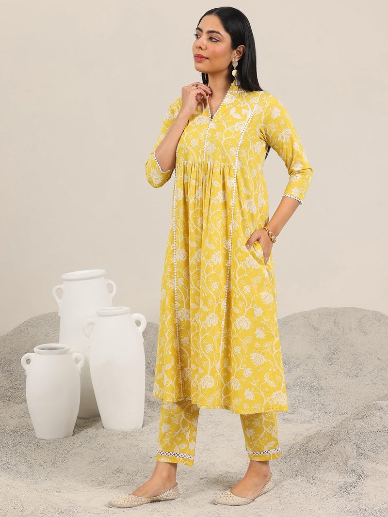 Libas Printed Pure Cotton Straight Kurta With Trouser-400427HM - Image 3