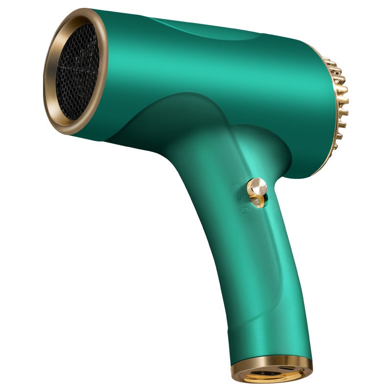 general Portable High-Power Hair Dryer for Quick Drying Dark green