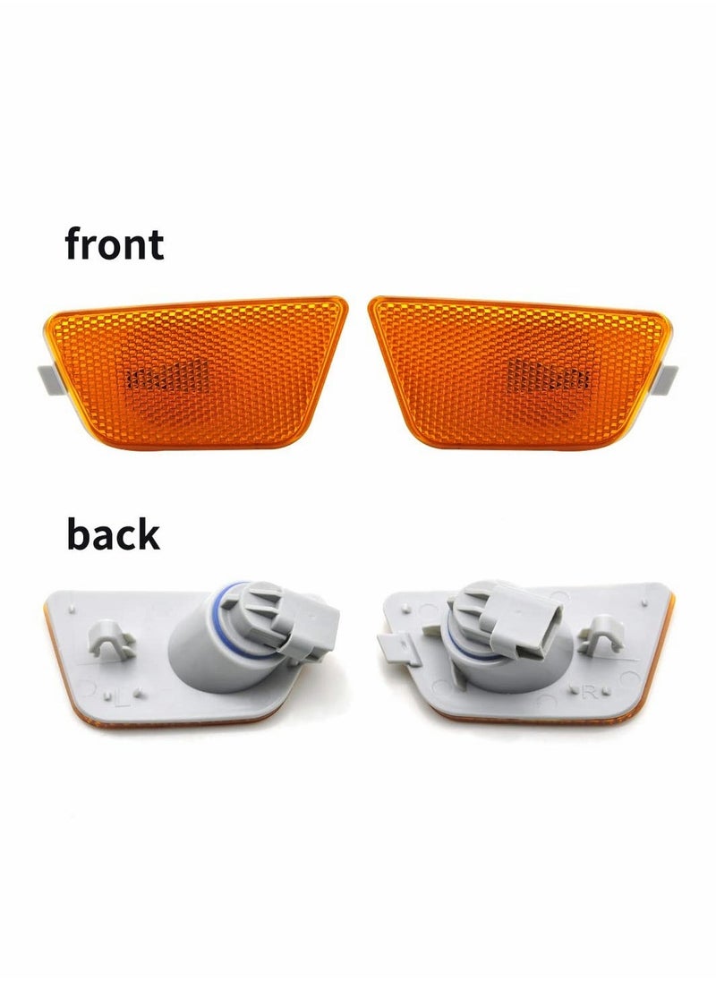 Generic Chevy Cruze Front Bumper Park Signal Side Marker Light Assembly - Amber Lens, DOT Certified, Fits 2011-2015, OEM GM2551198N, 42334144, 42334145, 2 PCS - Image 4