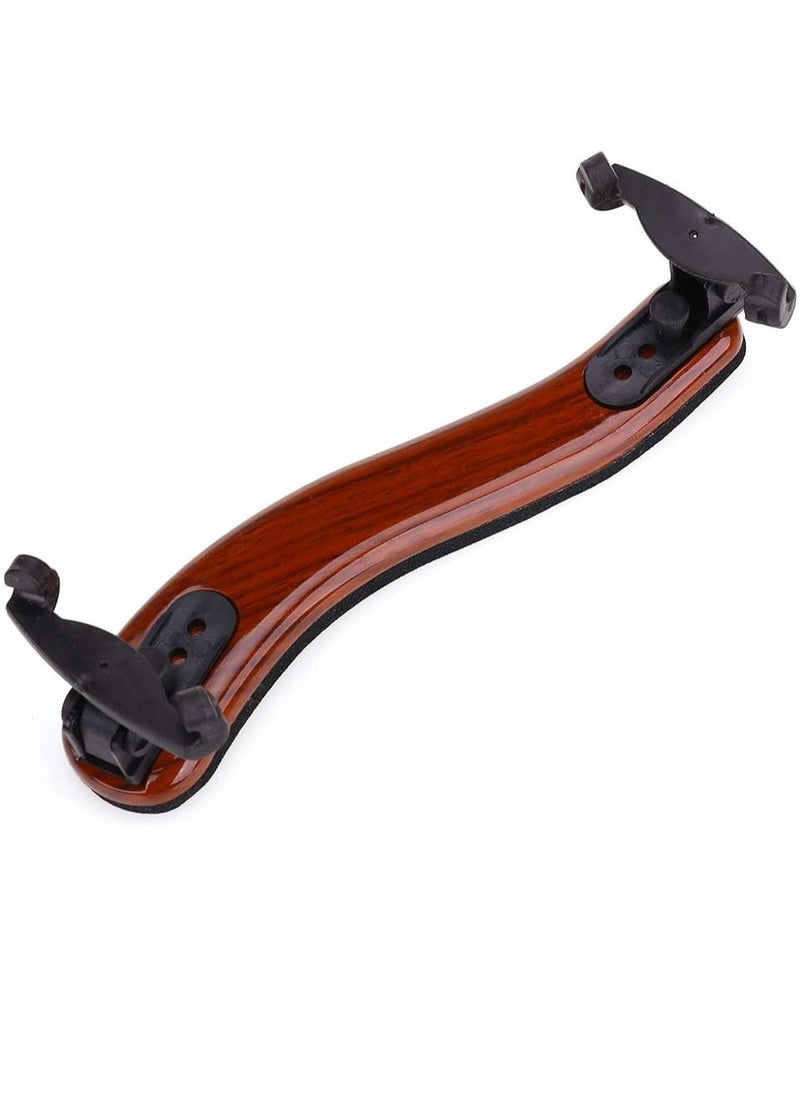 Bukela Violin Shoulder Rest 1/2 Collapsible Adjustable 1/2 Size Violin universal Type Violin Parts soft Safety Easy to use, High strength sponge Wood grain  - Image 2