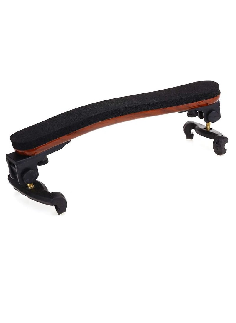 Bukela Violin Shoulder Rest 1/2 Collapsible Adjustable 1/2 Size Violin universal Type Violin Parts soft Safety Easy to use, High strength sponge Wood grain  - Image 3