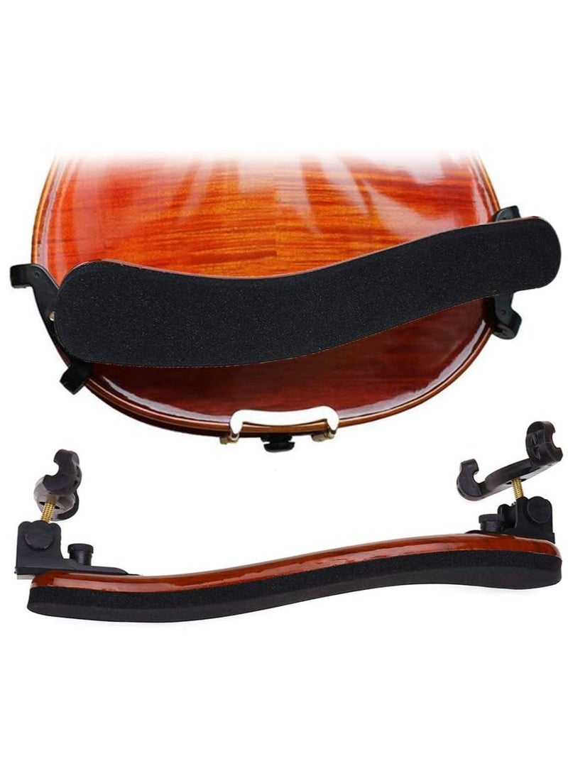 Bukela Violin Shoulder Rest 1/2 Collapsible Adjustable 1/2 Size Violin universal Type Violin Parts soft Safety Easy to use, High strength sponge Wood grain  - Image 5