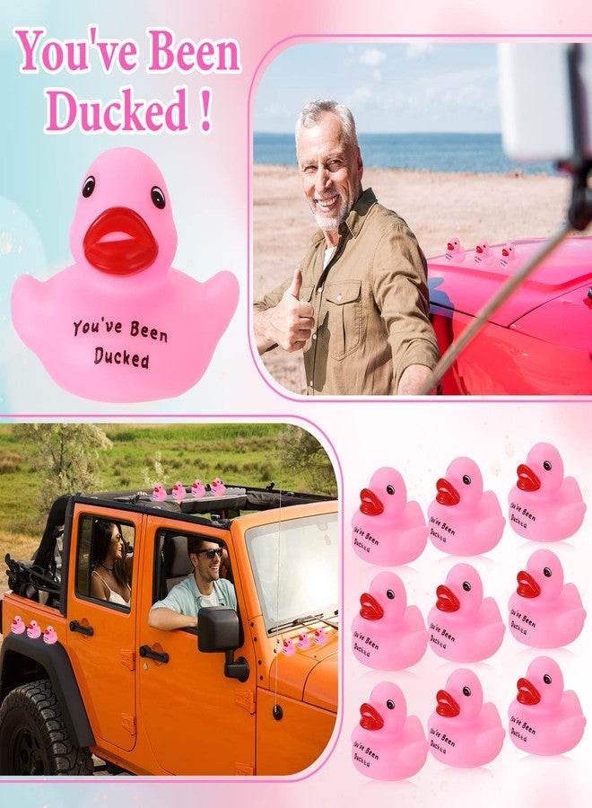 Raiten 30 Pcs Pink Rubber Ducks You've Been Ducks Shower Rubber Ducks 2.16 Inch Rubber Ducks Small Ducks Float Bathtub Toys Party Favor for Birthday Carnival Ducking Game - Image 4