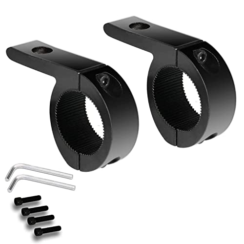Casago CAFLMB2 Universal Fog Light Horizontal Bar Clamp Mounting Bracket Kit with Rubber Insert for Car & Off Road Vehicles (1 Pair) - Image 1