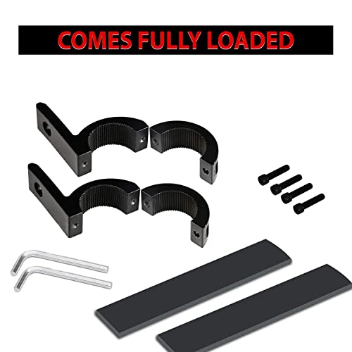 Casago CAFLMB2 Universal Fog Light Horizontal Bar Clamp Mounting Bracket Kit with Rubber Insert for Car & Off Road Vehicles (1 Pair) - Image 4