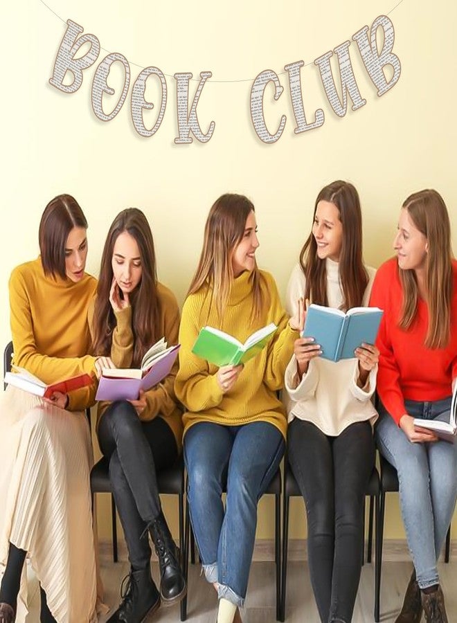 Funmemoir لافتة تزيين نادي قراءة الكتب من Funmemoir، لافتة زينة لحفلات قراءة الكتب الكلاسيكية، ديكور مكتبة لمحبي الكتب، لوازم حفلات منزلية، فصول دراسية مدرسية - Image 4