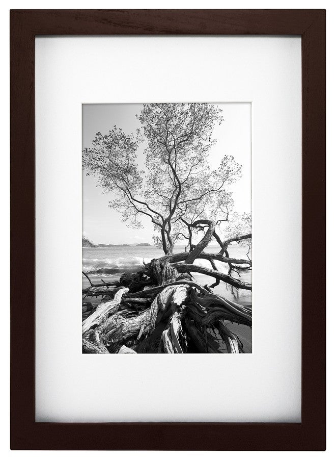 MCS Art Frame with Mat Opening, Walnut, 9 x 12 in - Image 2