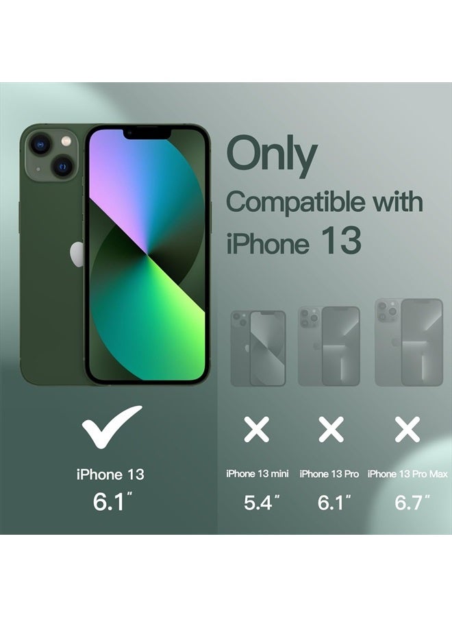 Jetech Silicone Case for iPhone 13 6.1-Inch, Silky-Soft Touch Full-Body Protective Phone Case, Shockproof Cover with Microfiber Lining (Midnight Green) - Image 2