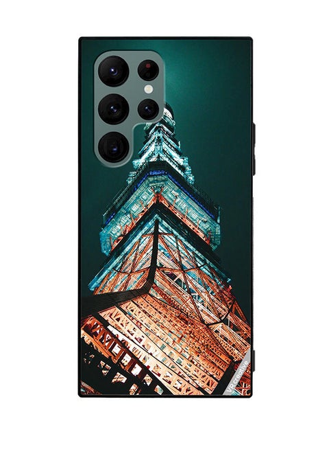 Protective Case Cover For Samsung Galaxy S22 Ultra 5G Tokyo Tower Design Multicolour