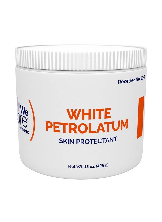 Dynarex - Ynarex White Petrolatum Petroleum Jelly For Dry Damaged Or Cracked Skin Soothing White Petroleum Jelly For Minor Skin Irritations 15 Oz. (425G) Jar 1 Petroleum Jelly Jar - Image 1