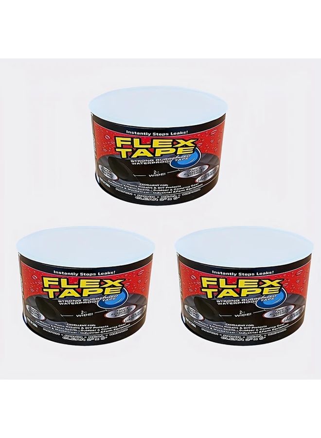 3 Pack White Waterproof Tape 400 Reinforced For Indoor Outdoor Roof Repair - Image 2