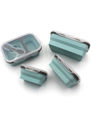 Auroware School Lunch box Set 4 Collapsible Space serving Dishwasher safe Microwave safe Easy to clean - pzsku/Z435C5AAD73630F97EED4Z/45/1746212532/1792c0e8-9ed5-40b0-a971-327e4d7556e9