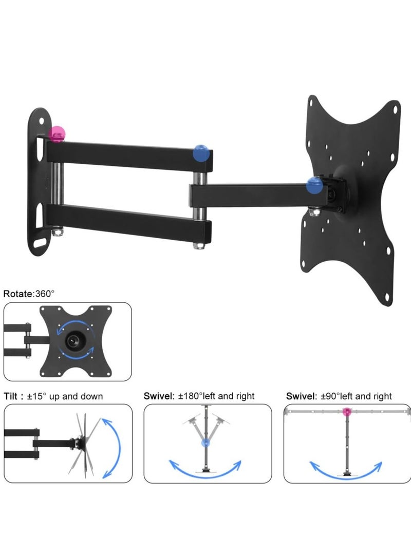 TIGER "Universal TV Wall Mount for 13''-37'' Screens – Adjustable Tilt & Swivel for Flexible Viewing Angles" - Image 4