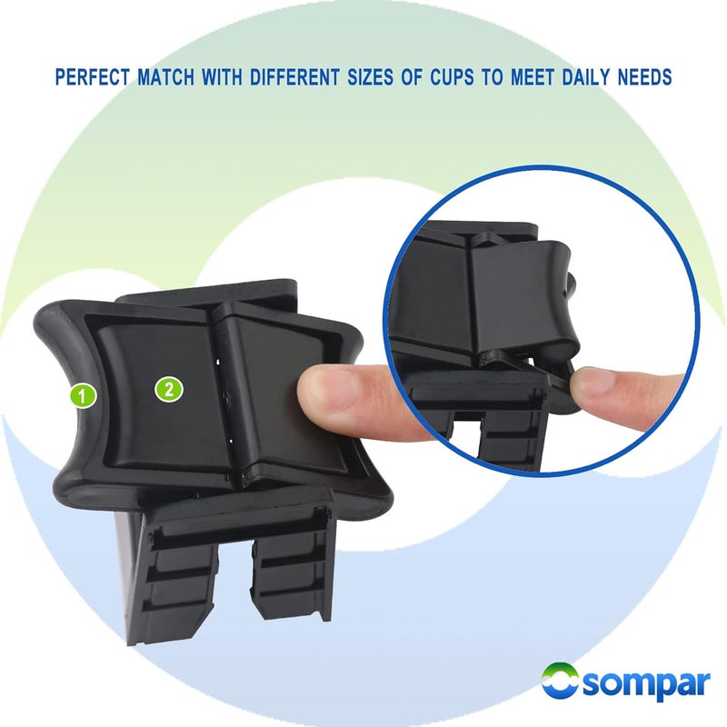 Osompar Center Console Cup Holder Insert Divider - Image 5